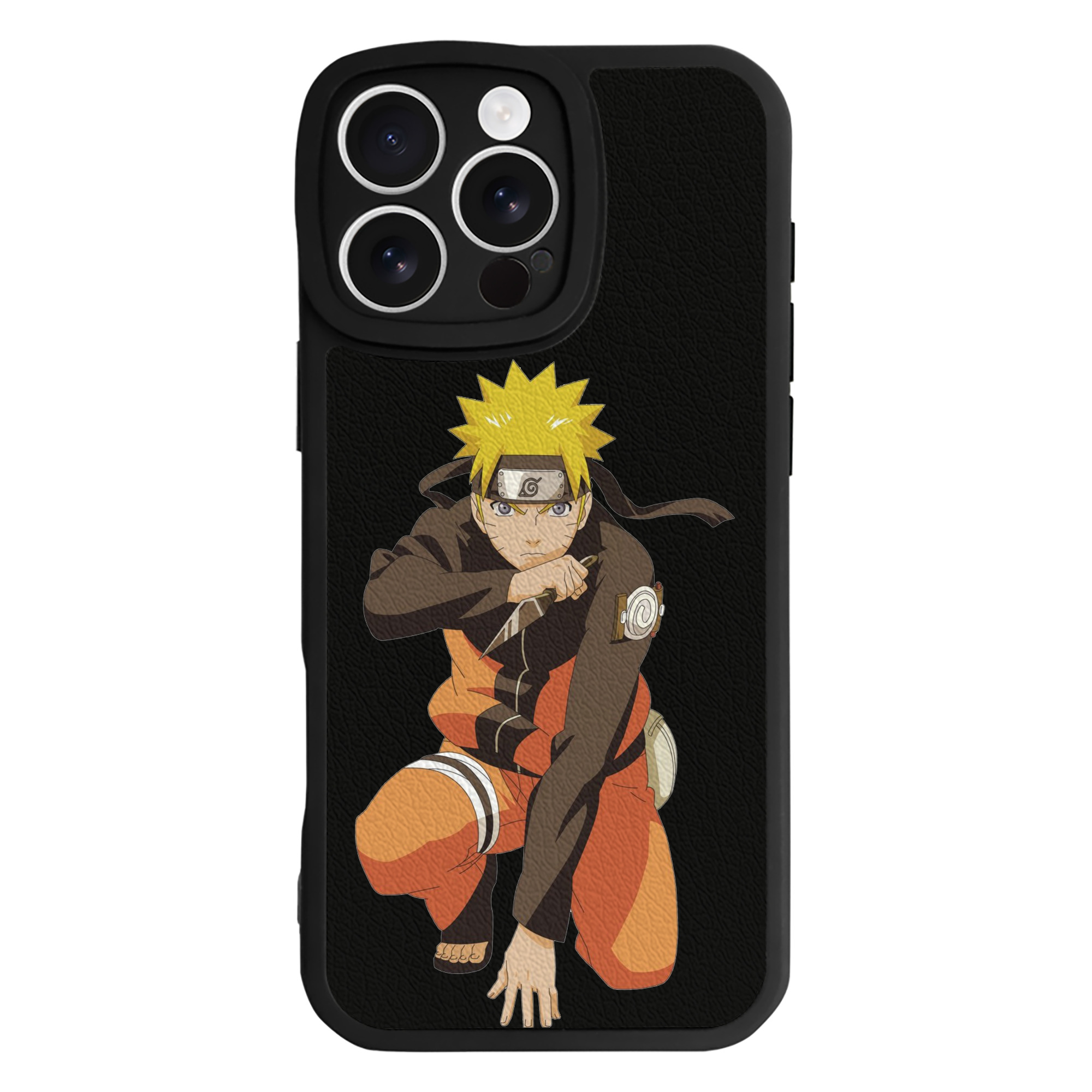 （画像用） NARUTO -ナルト- うずまき ナルト Uzumaki Naruto 【iPhone 16シリーズ対応】シリコンスマホケース（レザー調） 材質：シリコン